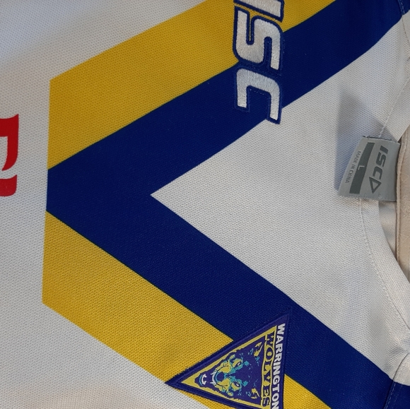 Warrington wolves Large Rugby League Replica top - Picture 6 of 9